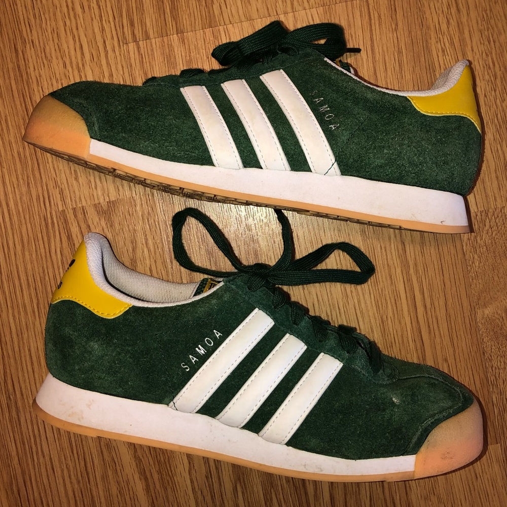 Green/Yellow “Samoa” Adidas Sneakers